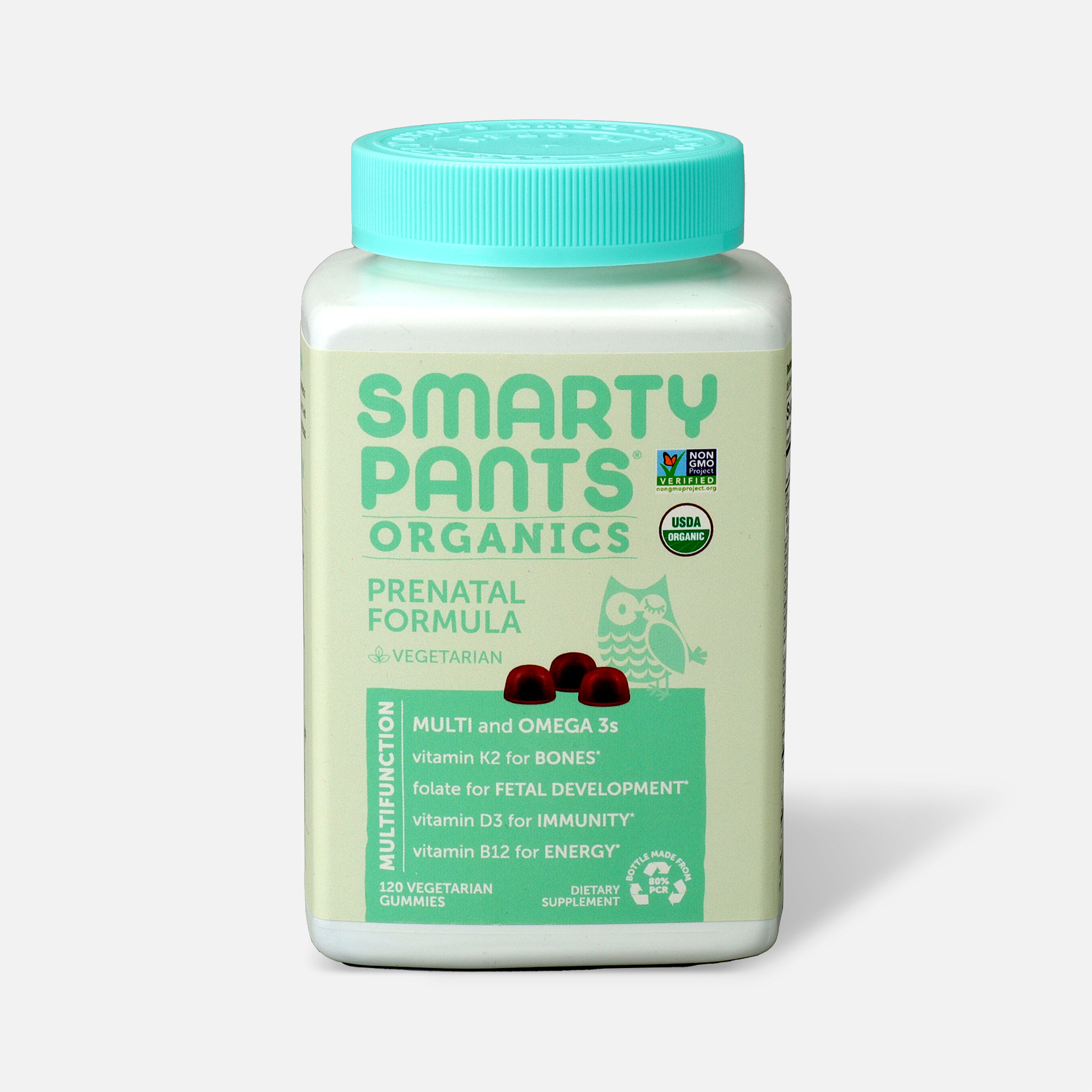 HSA Eligible SmartyPants Organic Prenatal Complete Gummy Vitamins, 120