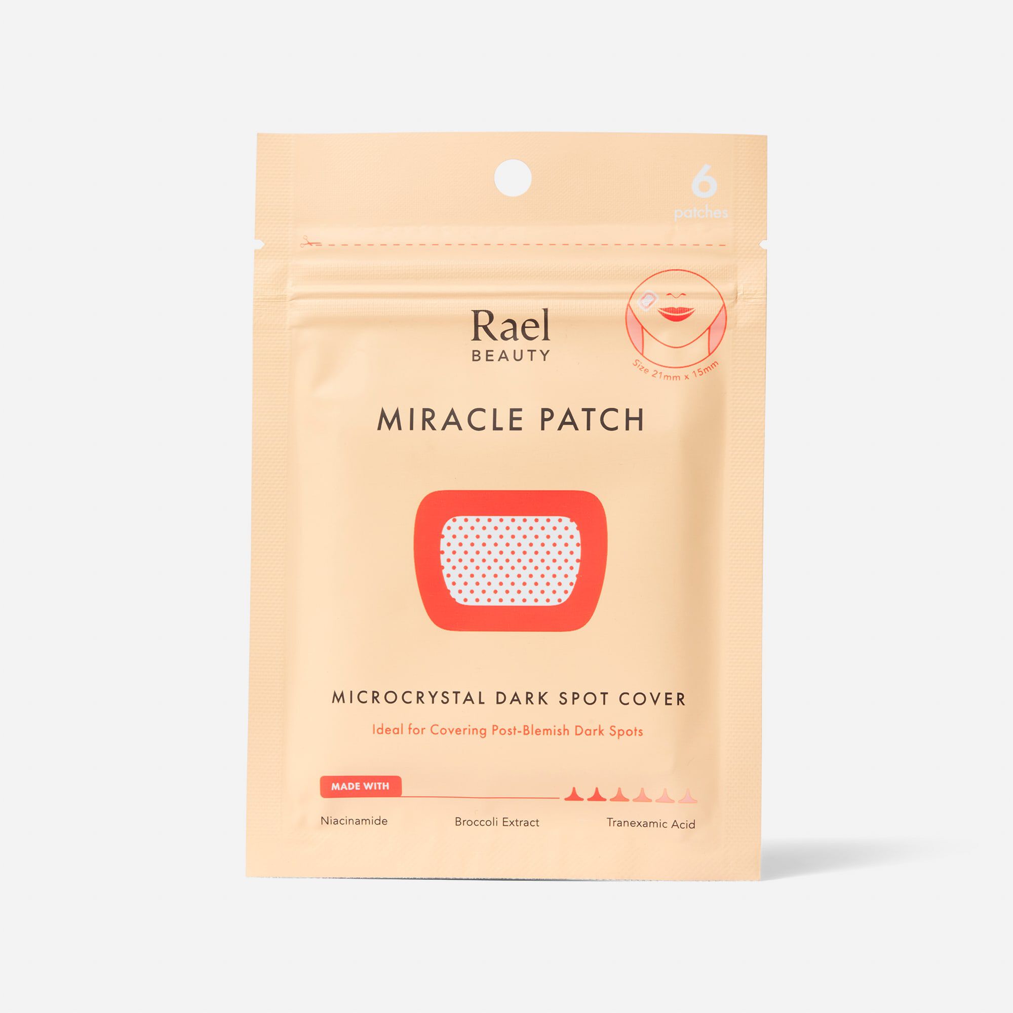 Rael Beauty Miracle Patch Microcrystal Dark Spot Cover, 6 Ct.