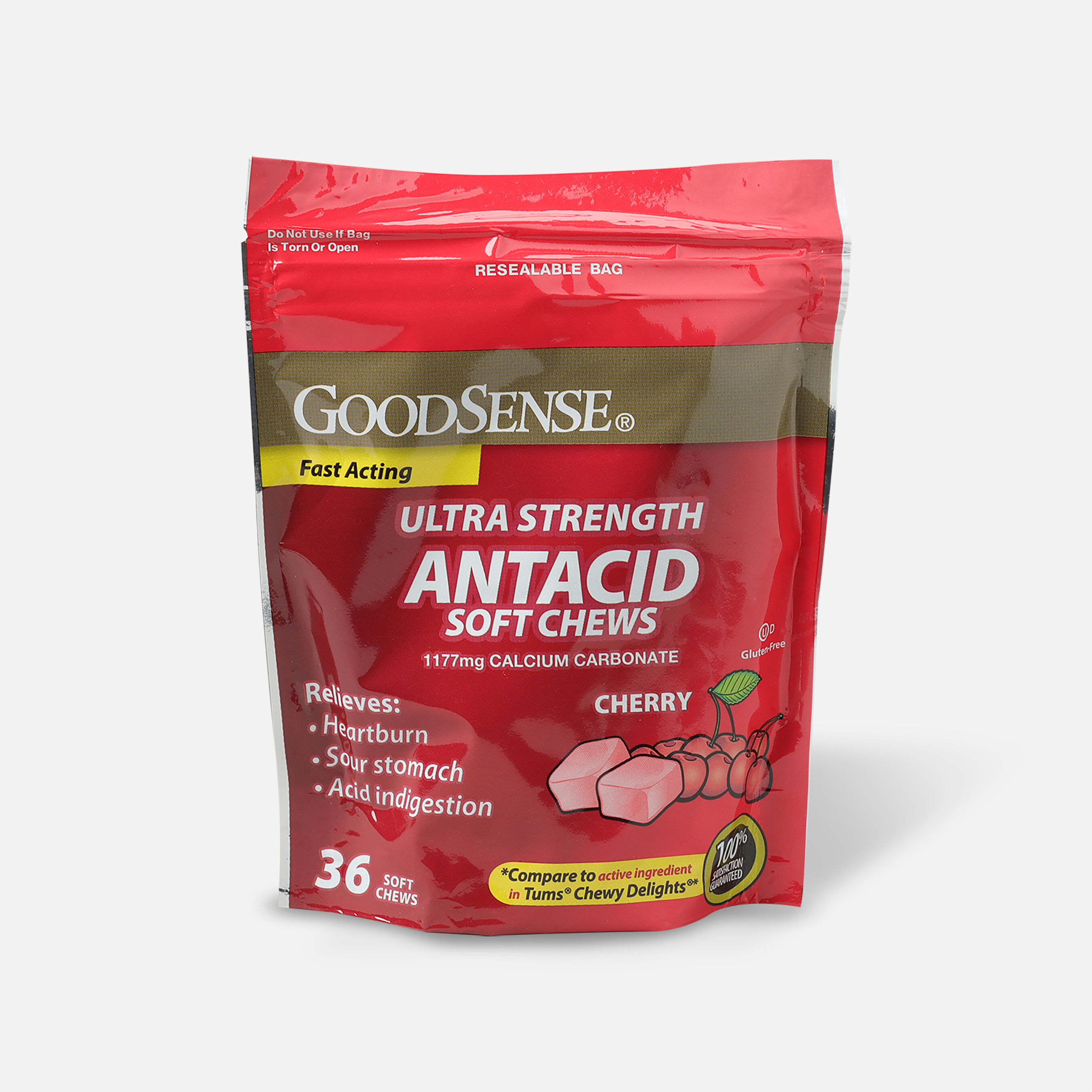GoodSense® Ultra Strength Antacid Soft Chews, Cherry Flavor, 36 ct GoodSense® Ultra Strength Antacid Soft Chews, Cherry Flavor, 36 ct