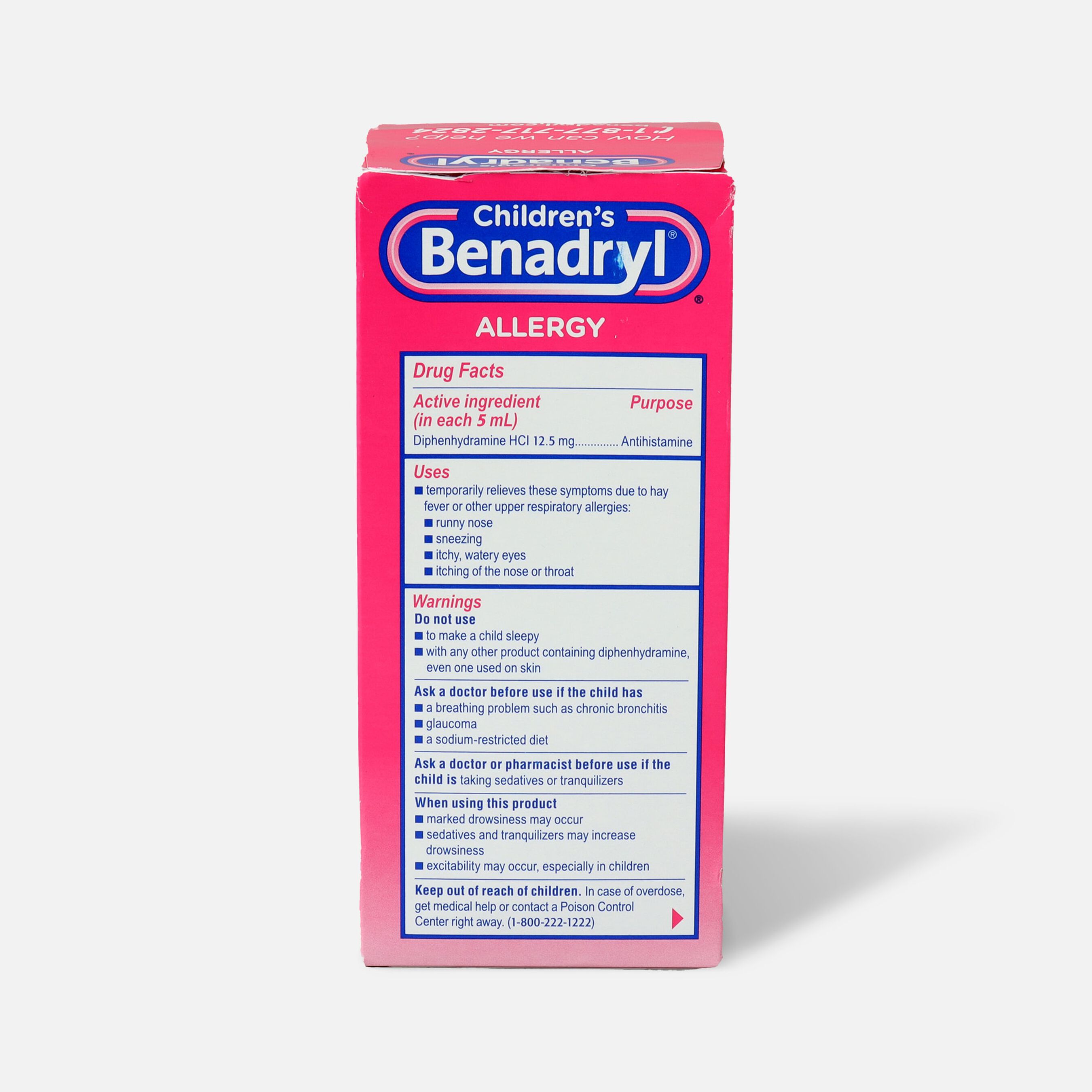 HSA Eligible Children's Benadryl Oral Solution, Cherry Flavored, 8 fl ... - Cherry-Flavored Benadryl For Dogs