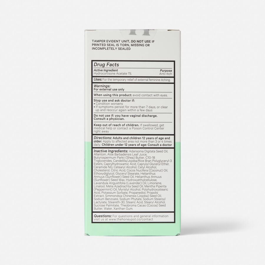 The Honey Pot Anti-Itch Vulva Cream with 1% Hydrocortisone, , large image number 1
