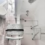 DMI® Sliding Transfer Bench Shower Chair with Cut-Out Seat, , large image number 3