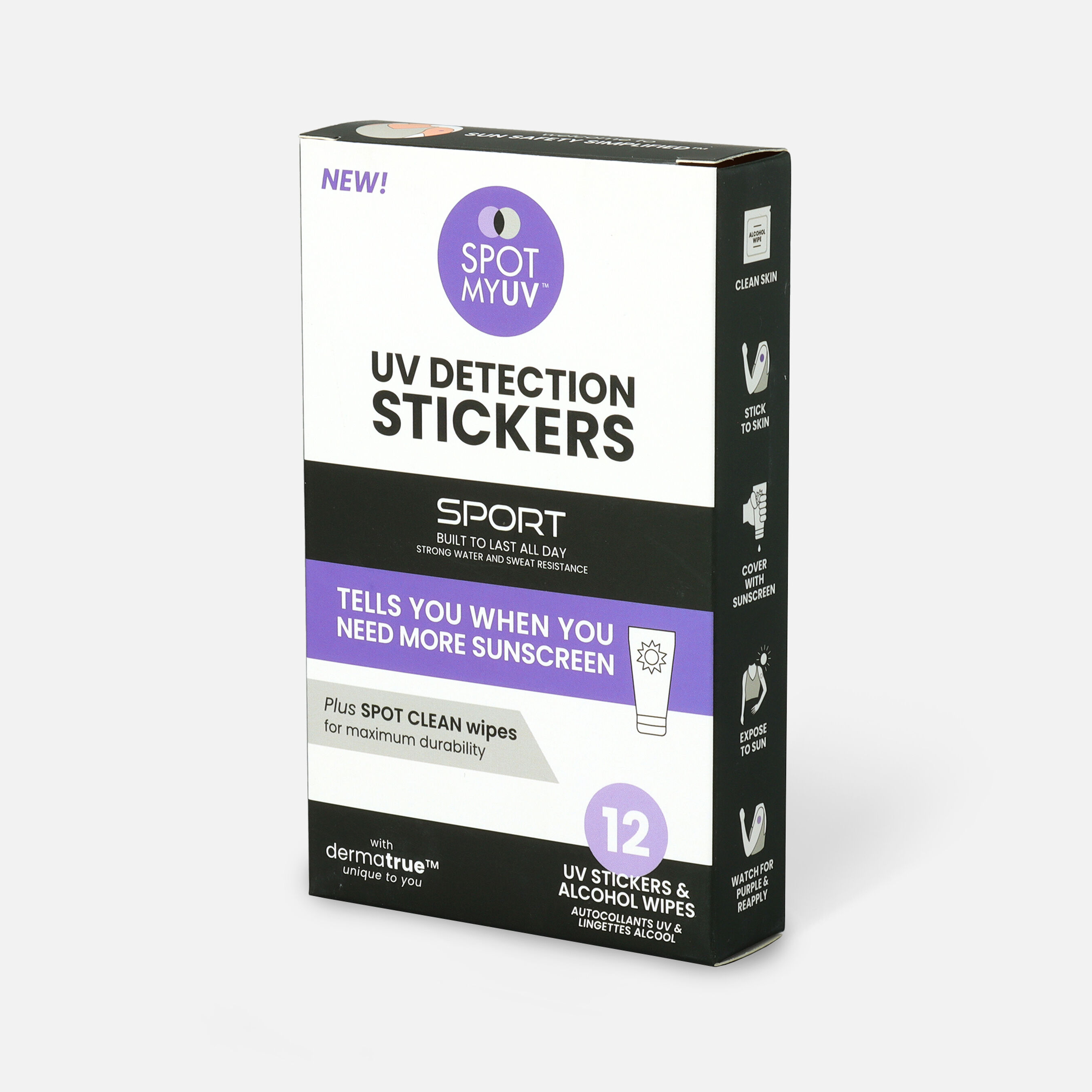 SPOTMYUV UV Detection Stickers, 12 count