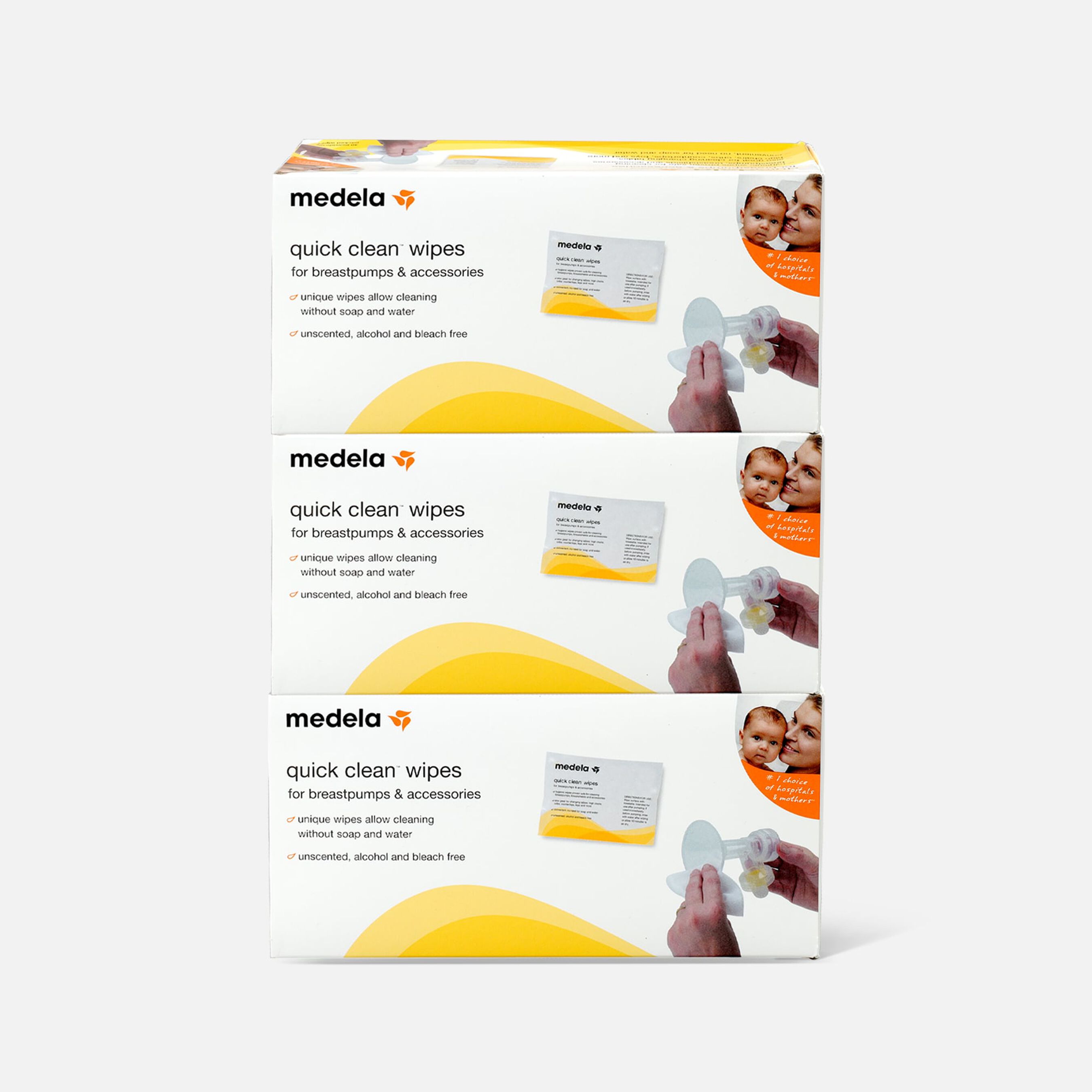 HSA Eligible Medela Quick Clean Wipes, 40 ct. (3Pack) HSA Eligible