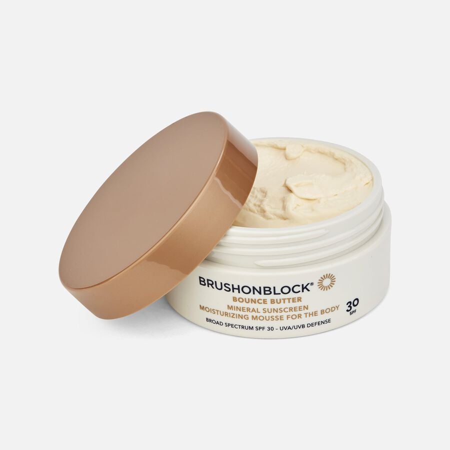 Brush On Block Bounce Butter Moisturizing  Mineral Sunscreen Body Mousse, SPF 30, 3.38 oz., , large image number 1