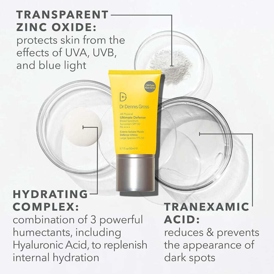 Dr Dennis Gross All-Physical Ultimate Defense Broad Spectrum Sunscreen, SPF 50, 1.7 fl oz., , large image number 2