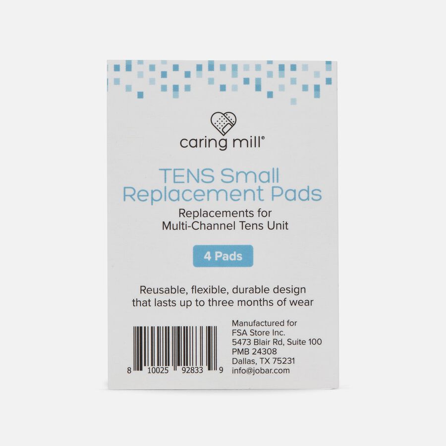 Caring Mill™ Replacement Pads for Multi-Channel TENS Units, 4 pack, , large image number 1