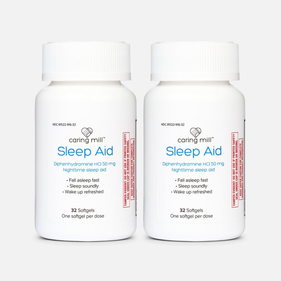 Caring Mill&trade; Maximum Strength Sleep Aid Soft Gels, 32 ct. (2-Pack), , large image number 0