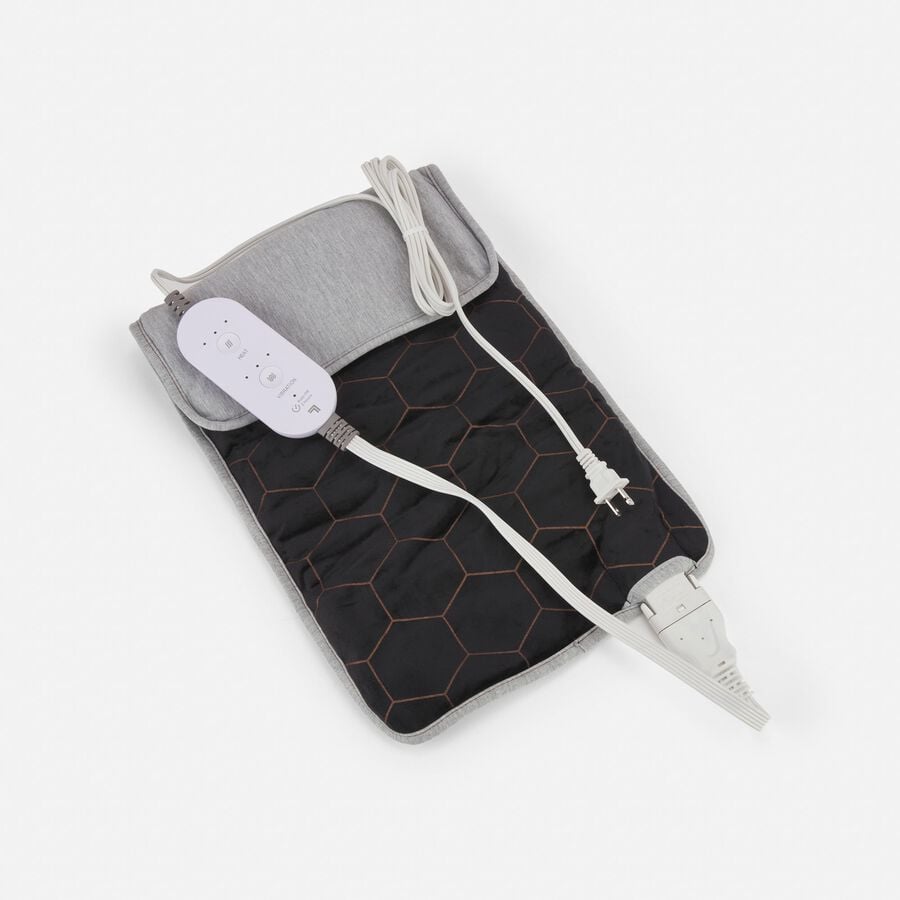 Sharper Image Calming Heat Copper and Charcoal Weighted Heating Pad, , large image number 1