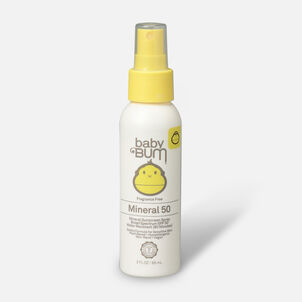 Baby Bum Mineral SPF 50 Sunscreen Spray-Fragrance Free, 3 oz.