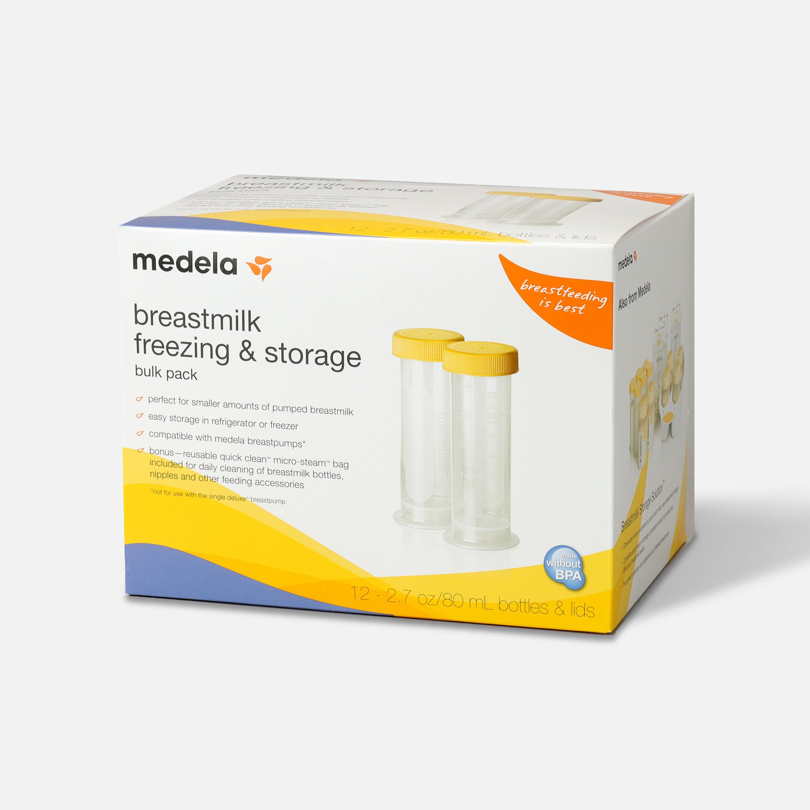 Medela 80 mL Breast Milk Freezing & Storage, 12 Pack