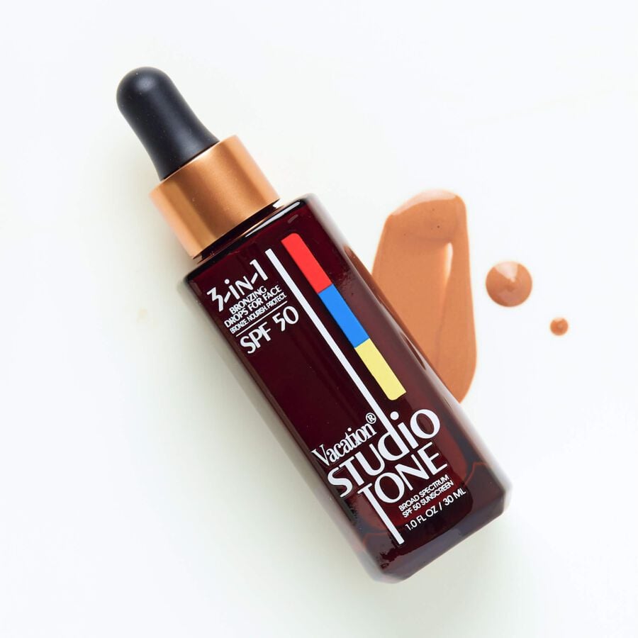 Vacation Studio Tone SPF 50 Bronzing Drops for Face, 1 oz., , large image number 3