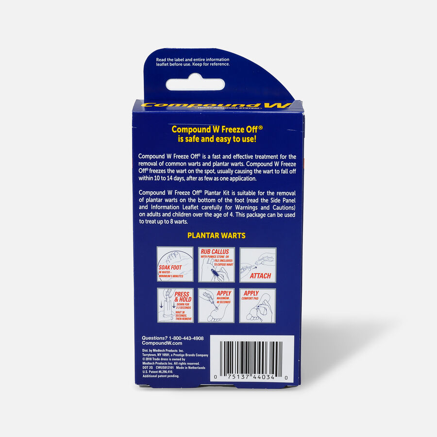 Compound W Freeze Off Plantar Wart Removal System, 8 ea