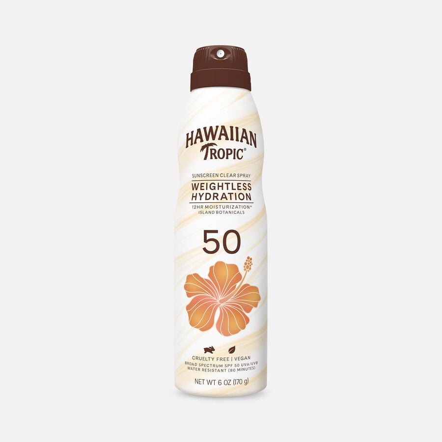 Hawaiian Tropic Silk Hydration Weightless Sunscreen Spray SPF 50, 6 oz., , large image number 0