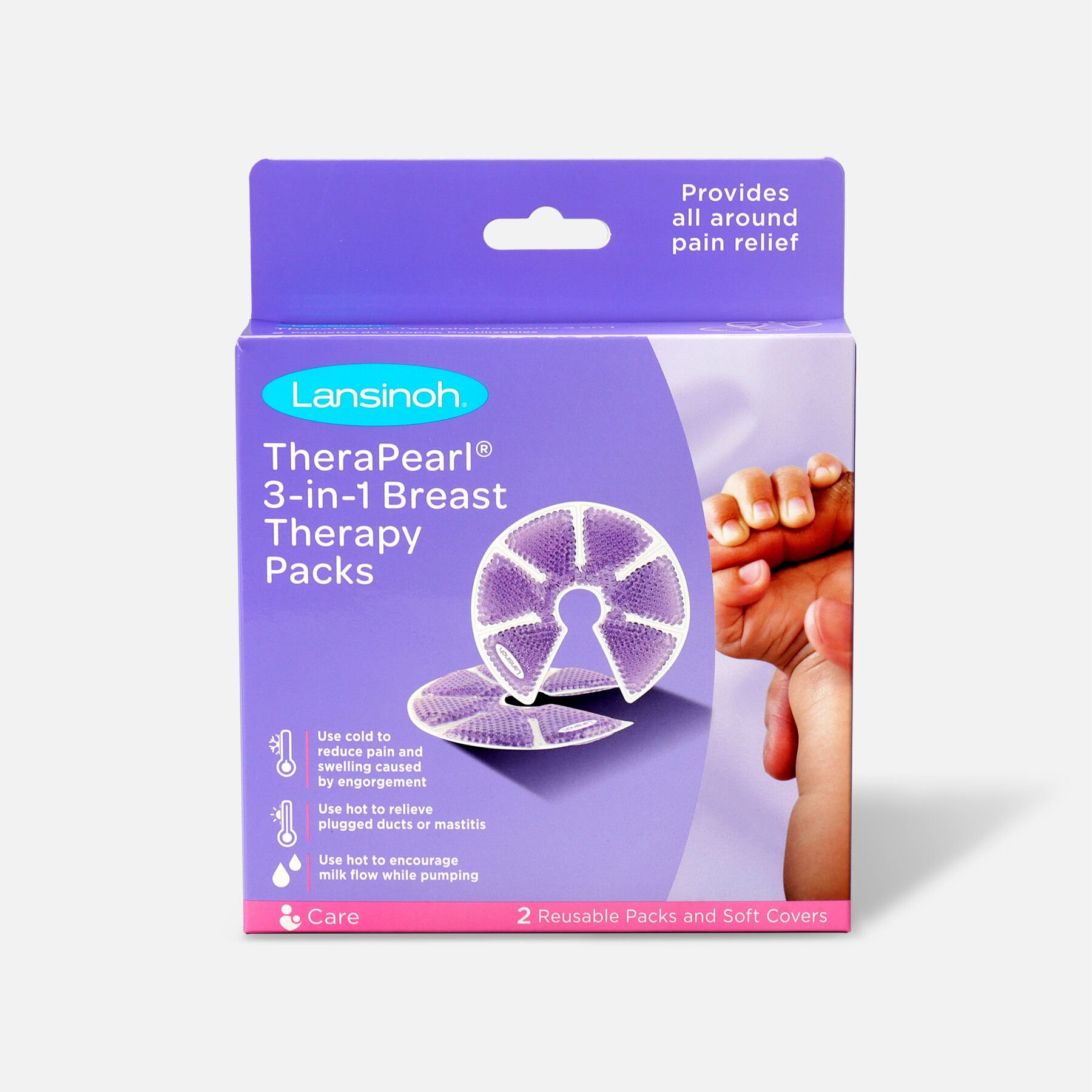 Lansinoh TheraPearl 3in1 Hot or Cold Breast Therapy