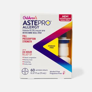 Children's Astepro®Allergy Nasal Spray, 24-hour Allergy Relief, Steroid-Free Antihistamine, 60 Metered Sprays