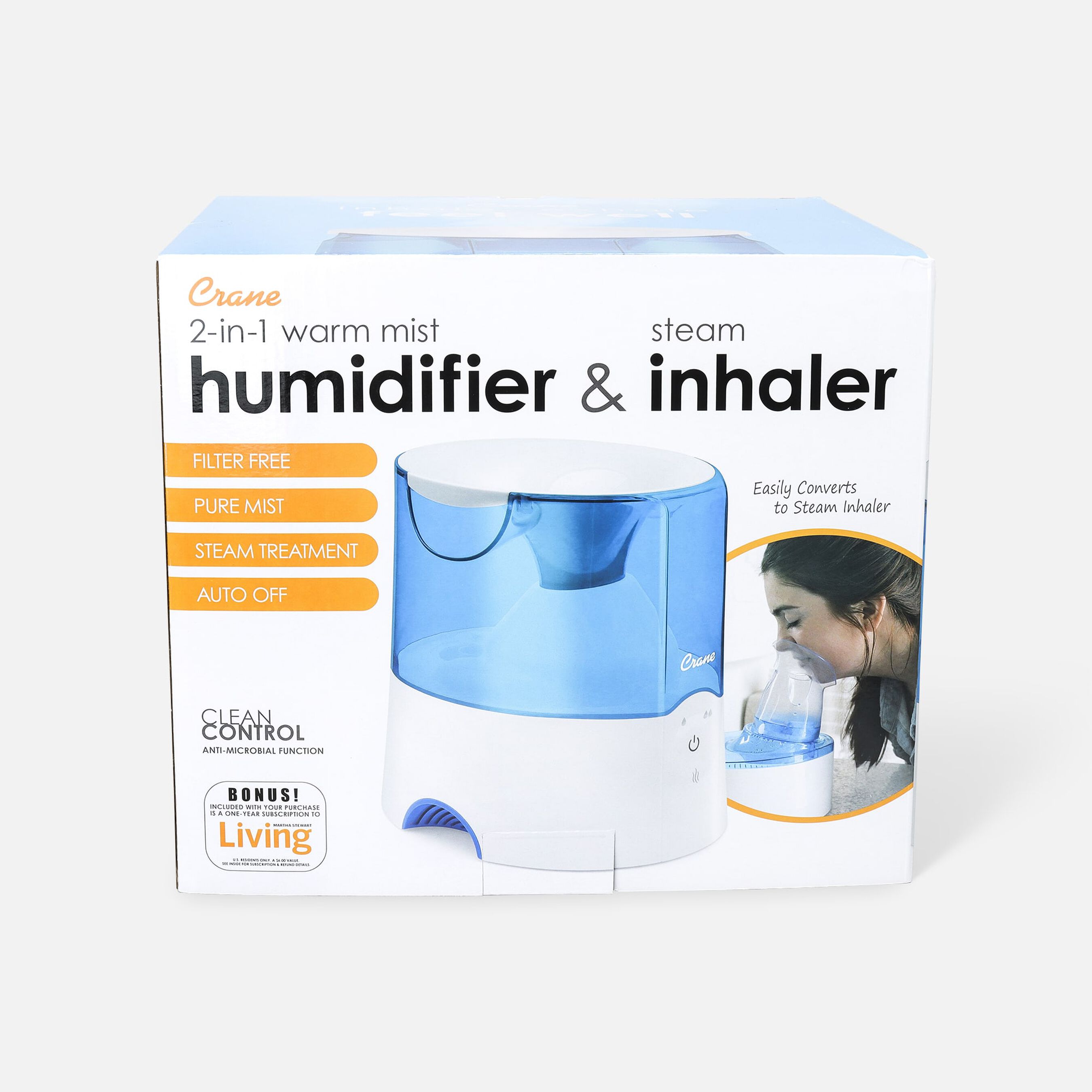 HSA Eligible Crane Classic 2in1 Warm Mist Humidifier and Steam