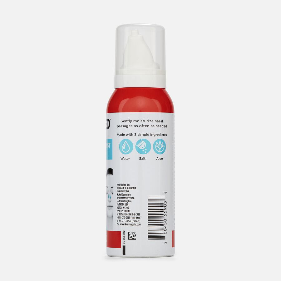 Sudafed Non-Medicated Saline Nasal Mist with Aloe, 3 fl oz., , large image number 1
