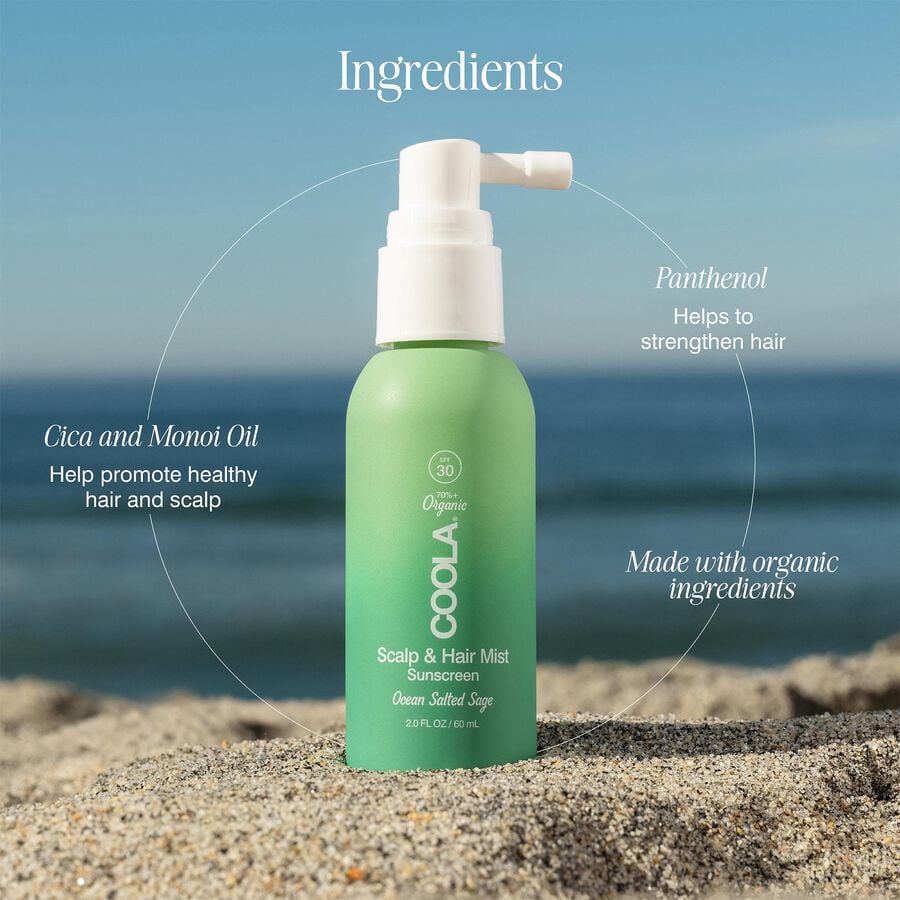 COOLA Organic Scalp & Hair Mist, SPF 30, 2 oz., , large image number 1