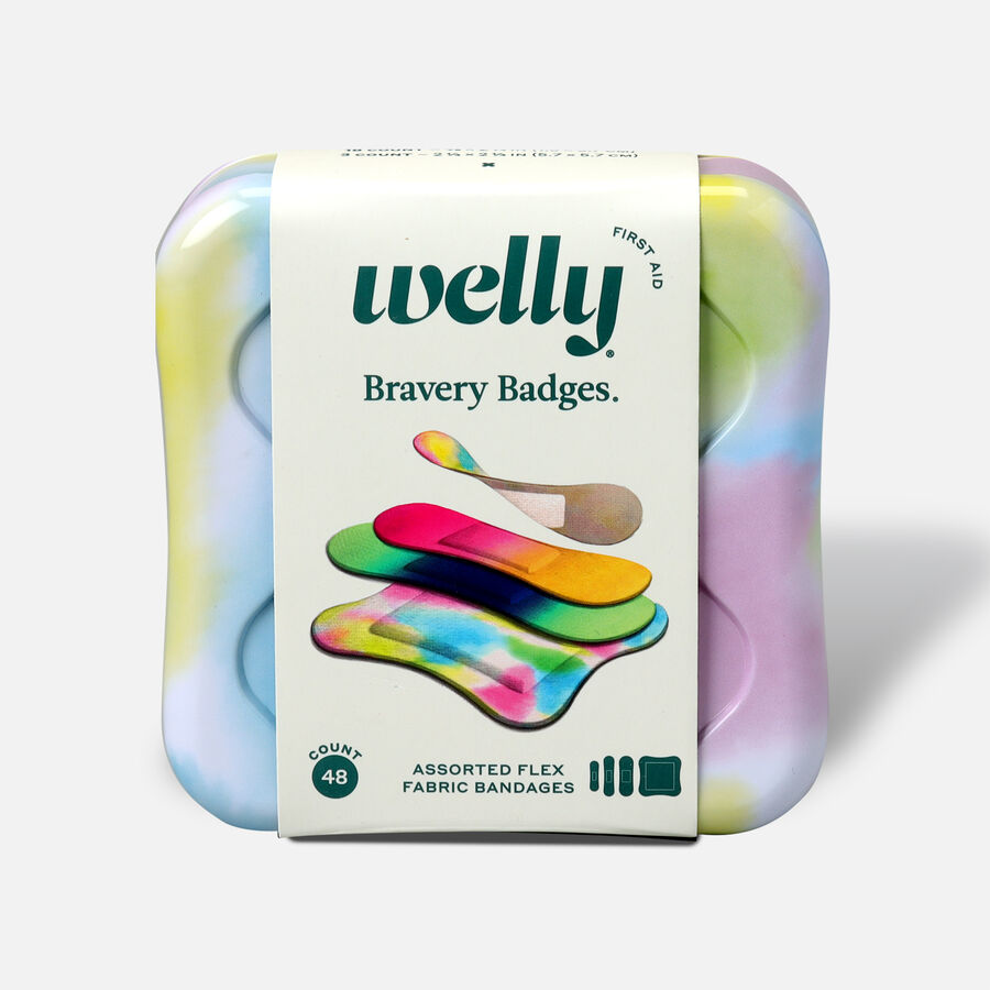 Welly Bravery Badges Colorwash Assorted Flex Fabric Bandages - 48 ct., , large image number 0