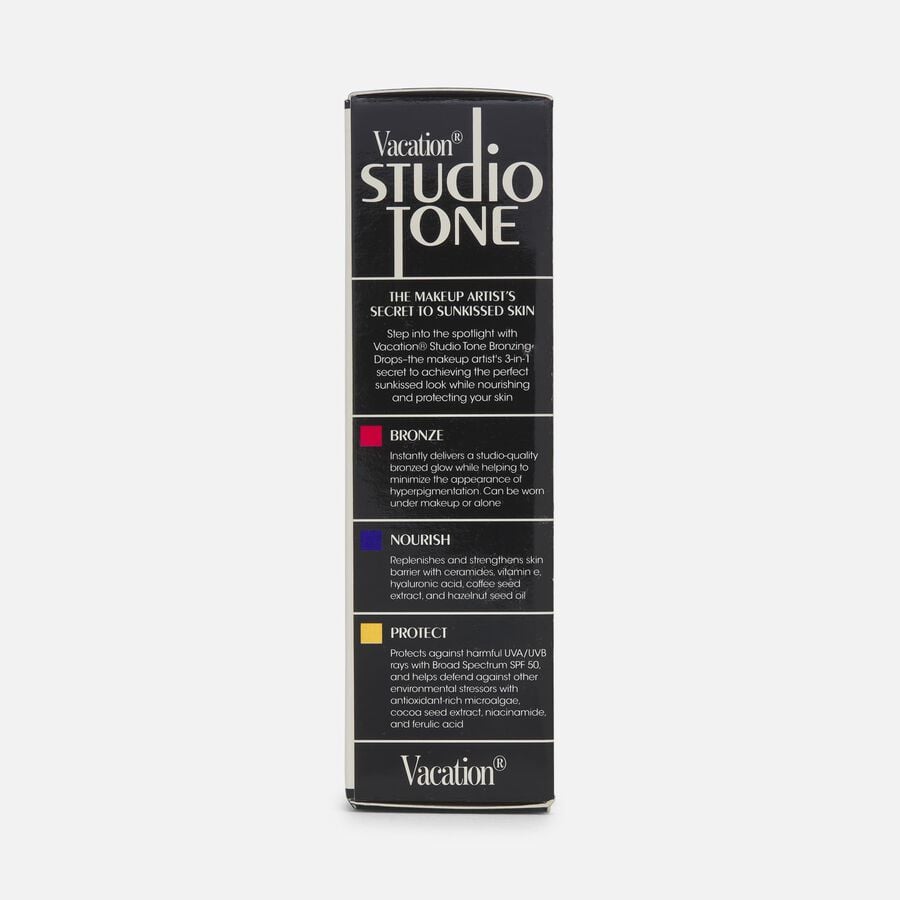 Vacation Studio Tone SPF 50 Bronzing Drops for Face, 1 oz., , large image number 5