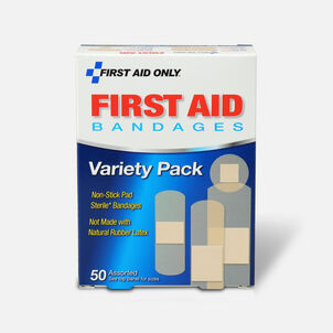 First Aid Only Sheer Strips Bandages Assorted Sizes  50 ct
