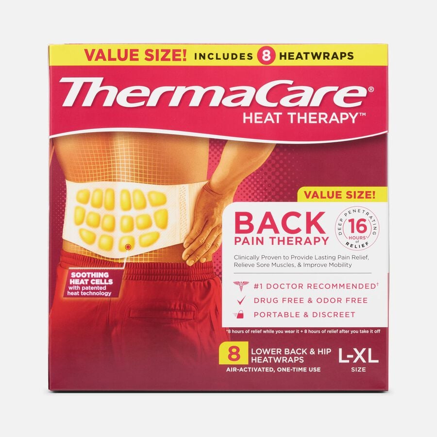 ThermaCare Heatwraps, Lower Back and Hips, L/XL, 8 ct., , large image number 0