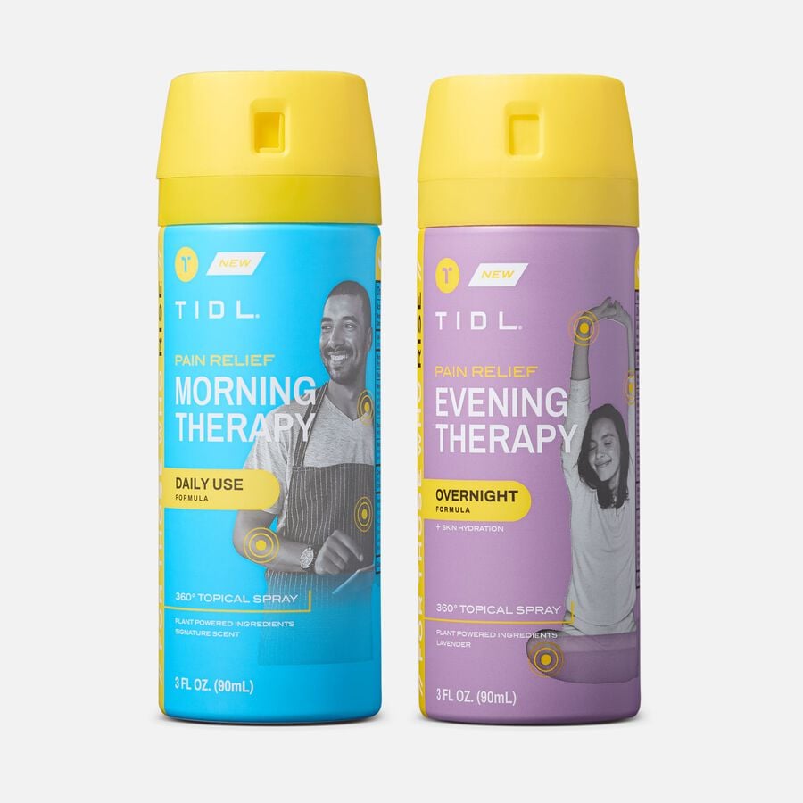 TIDL Morning & Evening Pain Relief Spray Bundle, , large image number 0