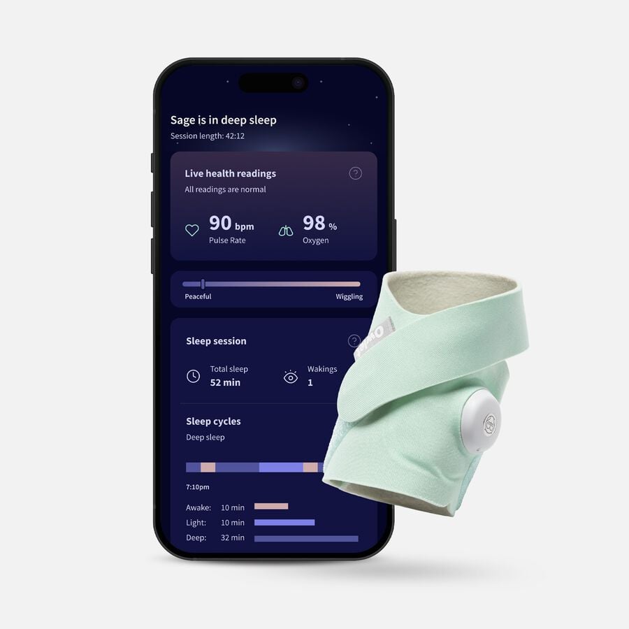 Owlet Dream Sock Baby Monitor, , large image number 0