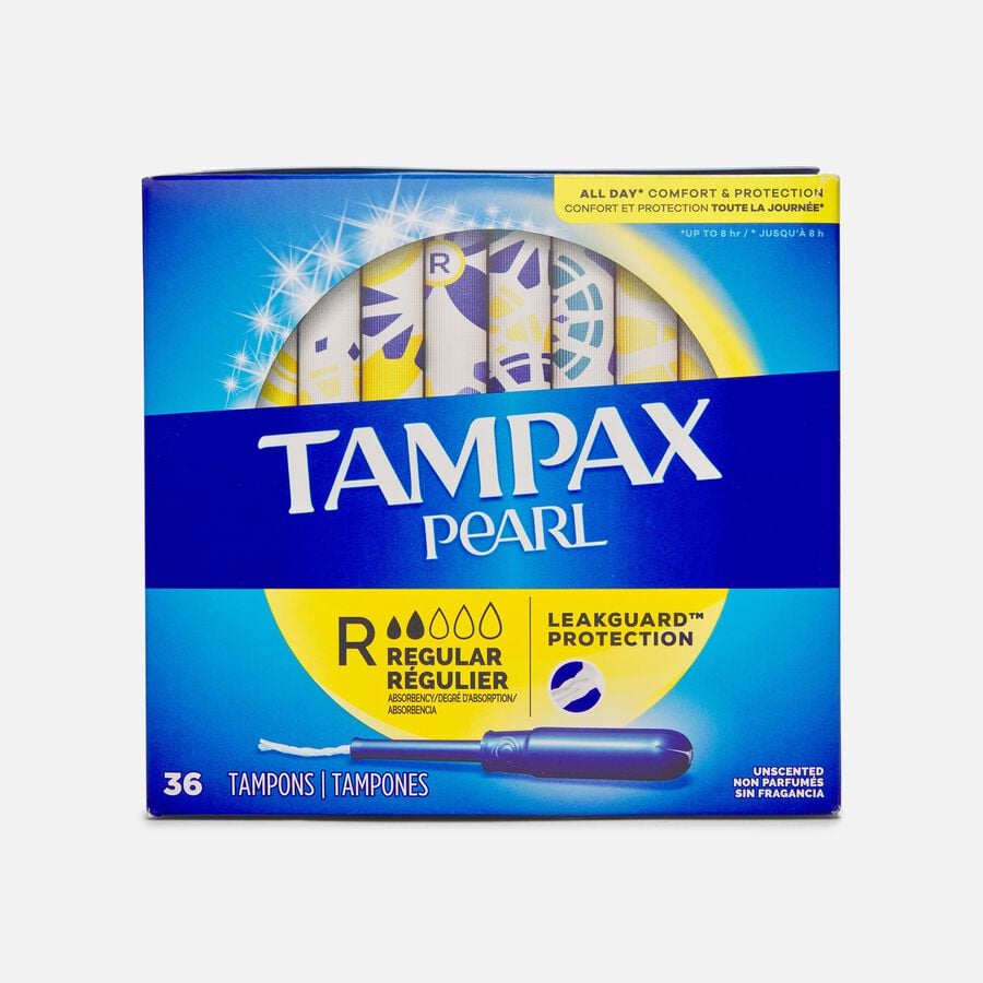 Tampax Pearl Tampons, Regular, 36 ct., , large image number 0
