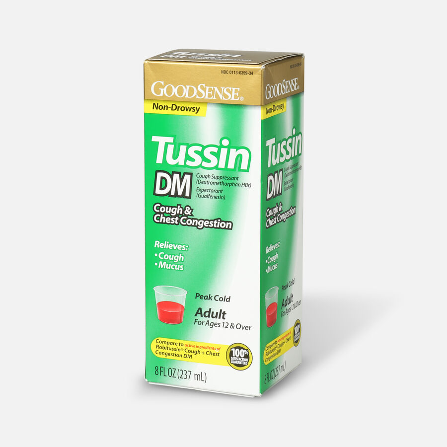 GoodSense® Tussin DM Cough Syrup 8 oz, For Children and Adults