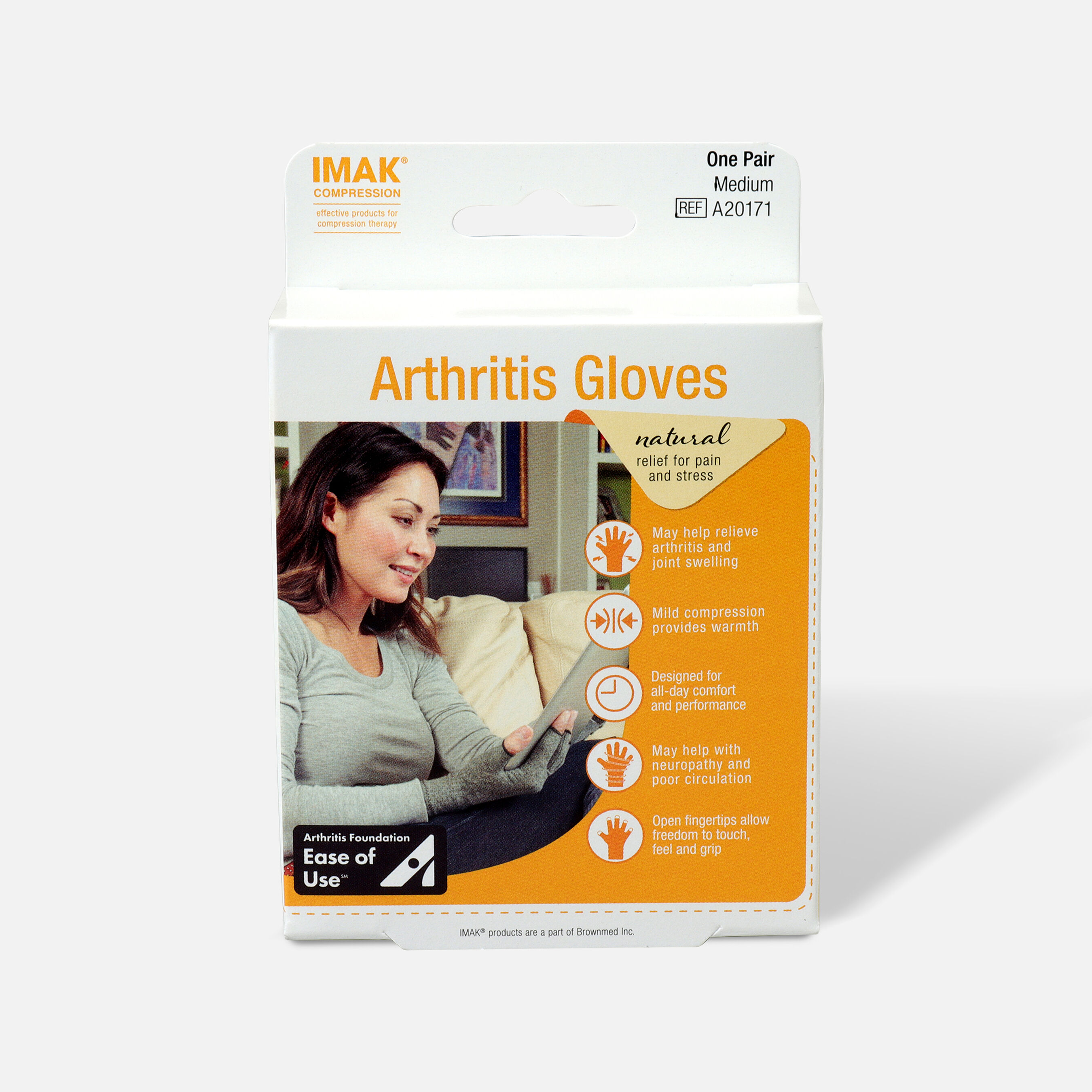 IMAK Arthritis Gloves, 1 Pair