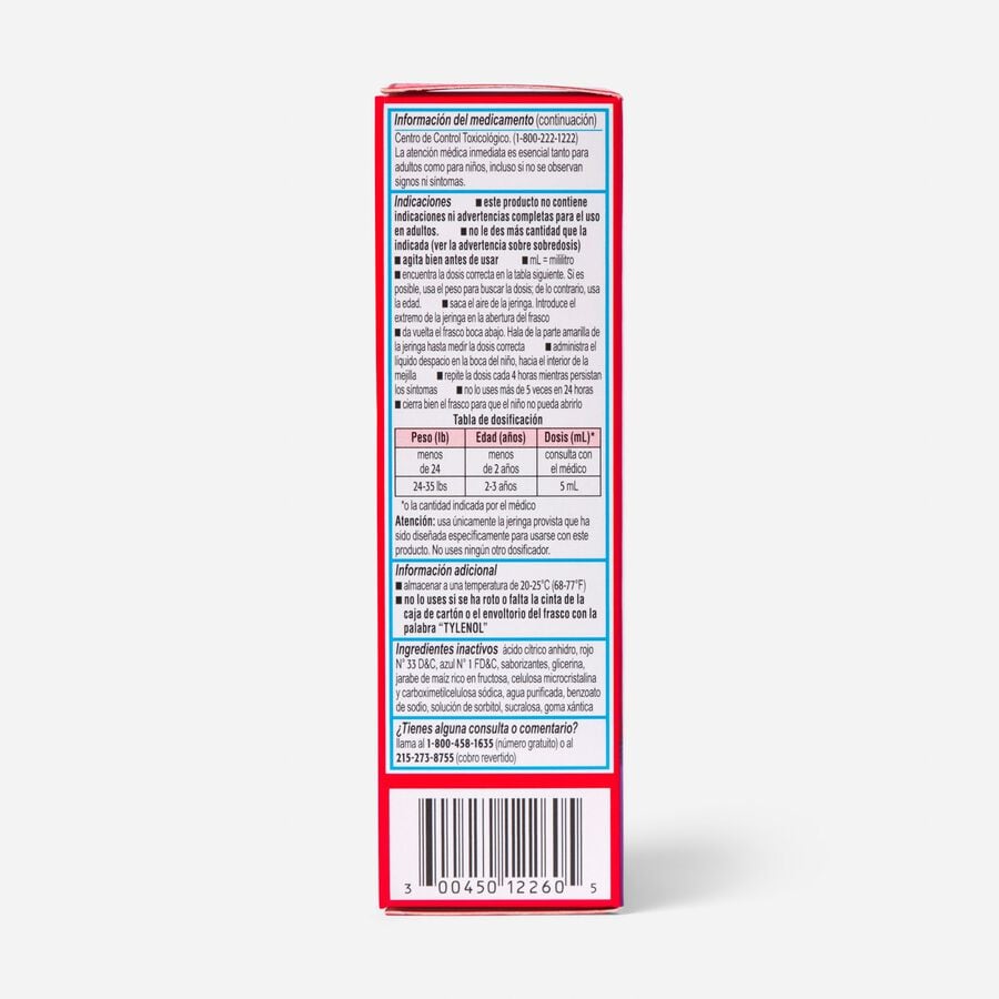 Tylenol Pain Reliever and Fever Reducer, Infant, Simple Measure, Grape, 2 fl oz., , large image number 5