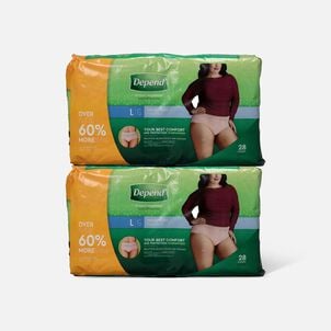 Depend Fit-Flex Women's Underwear Maximum Absorbency Size Large 28 Count