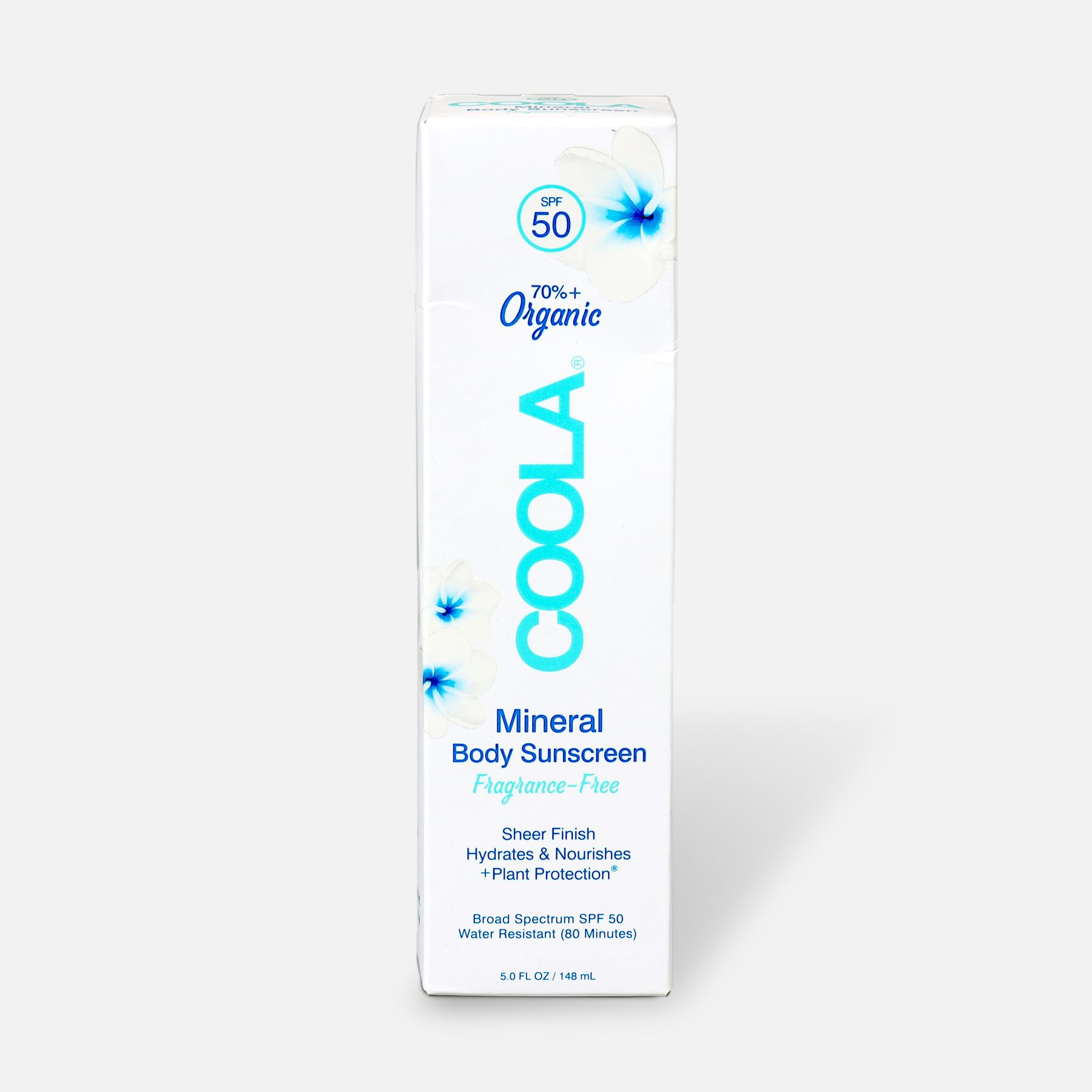 Coola Mineral Body Organic Sunscreen Lotion SPF 50 FragranceFree, 5oz.