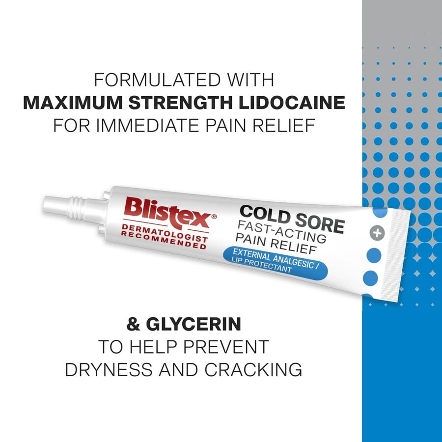 Blistex Cold Sore Fast-Acting Pain Relief, 0.15 oz., , large image number 2