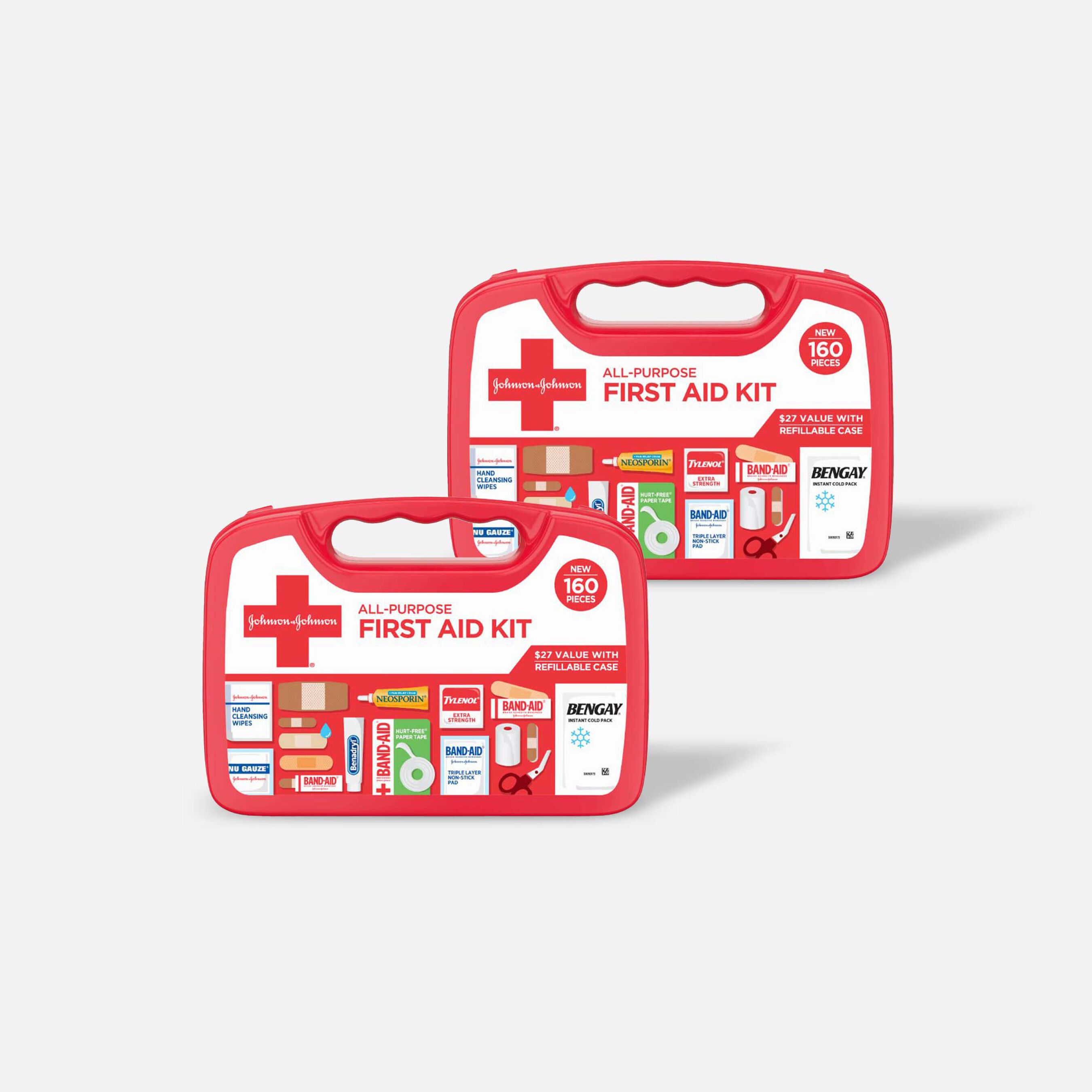 HSA Eligible Johnson & Johnson AllPurpose First Aid Kit 160 ct. (2
