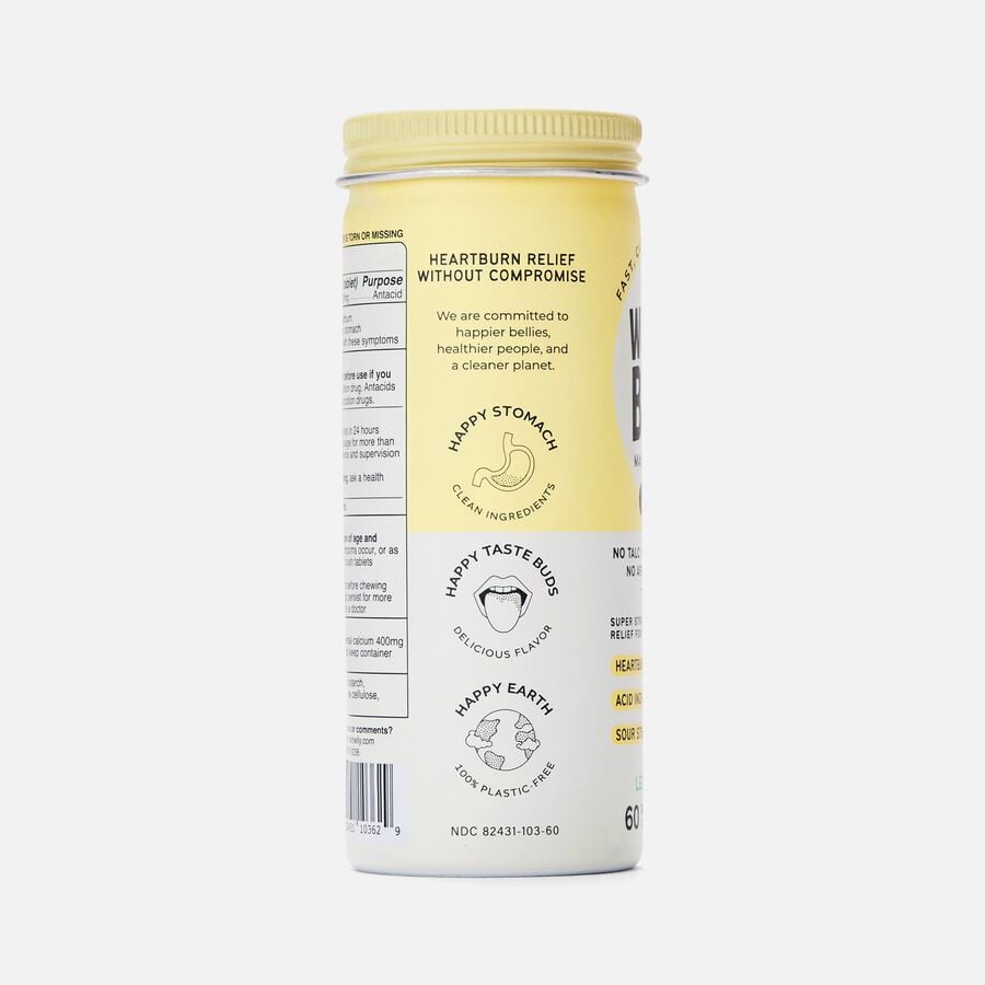 Wonderbelly Antacids, Lemon Sorbet, 60 ct, , large image number 3