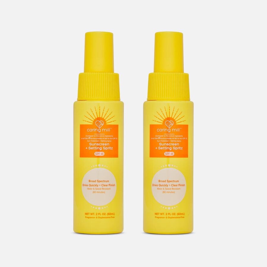 Caring Mill™ Sunscreen Setting Spritz, SPF 45, 2 oz. (2-Pack), , large image number 0