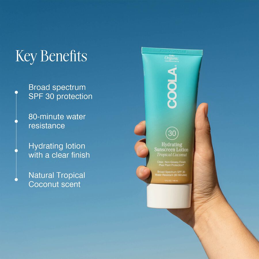 COOLA Classic Body Organic Sunscreen Lotion SPF 30 Tropical Coconut, 5 oz., , large image number 3
