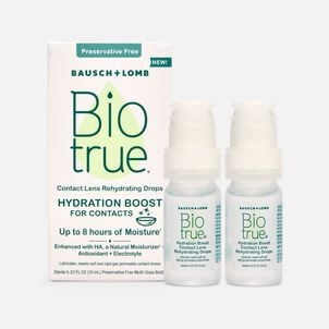 Bausch + Lomb Biotrue Hydration Boost Contact Lens Drops, 0.33 fl oz. (2-Pack)