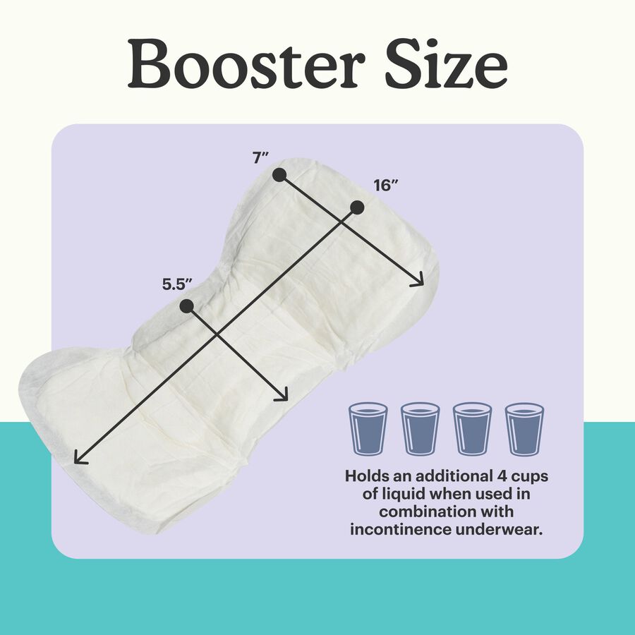 Because Booster Pads for Bladder Control Underwear, 20 ct., , large image number 1