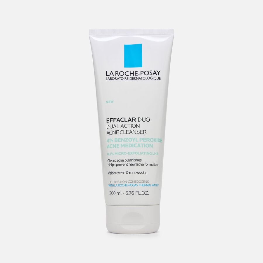La Roche-Posay Effaclar Duo Acne Face Wash with Benzoyl Peroxide, 6.7 fl oz., , large image number 0
