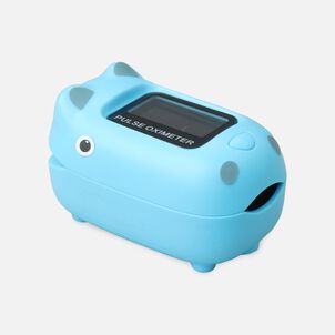 Caring Mill® Pediatric Oximeter-BLUE HIPPO
