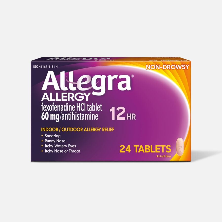 Allegra Allergy 12 Hour Non-Drowsy, 24 ct., , large image number 0