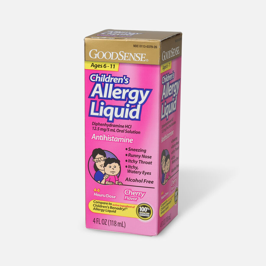 GoodSense® Children's Allergy Liquid for Allergy Relief, Cherry Flavor, 4 fl oz., , large image number 2