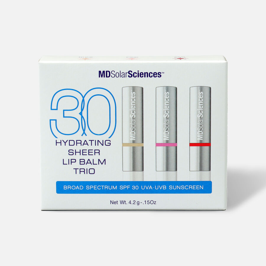 MDSolarSciences Hydrating Sheer Lip Balm Trio SPF 30, , large image number 0
