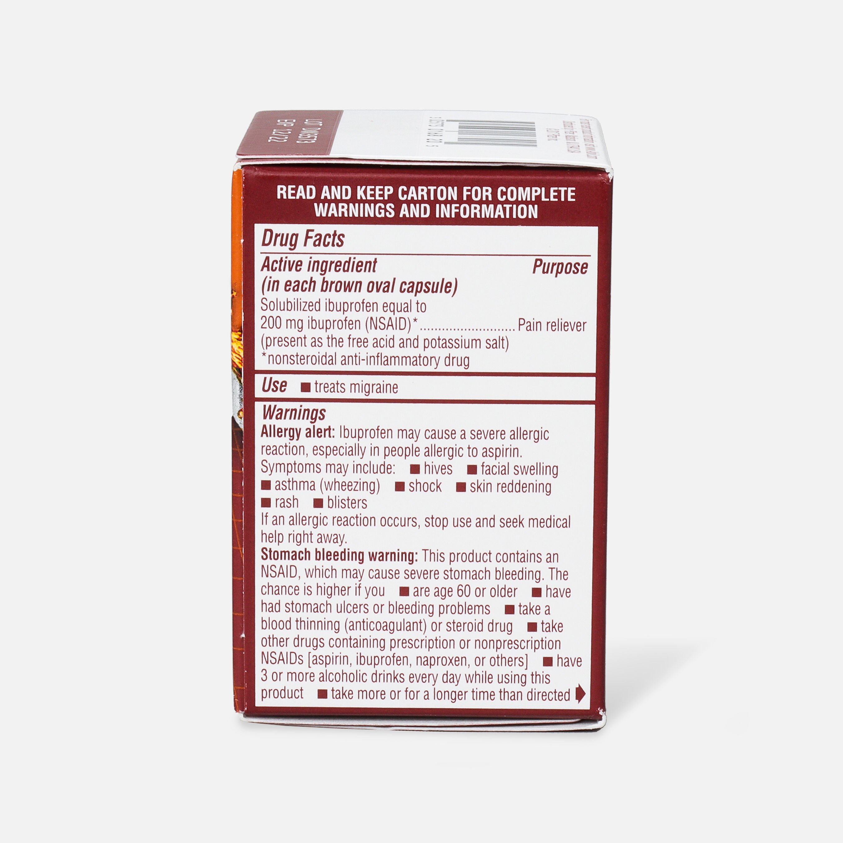 Advil Migraine Pain Reliever and Fever Reducer Liquid Filled Capsules