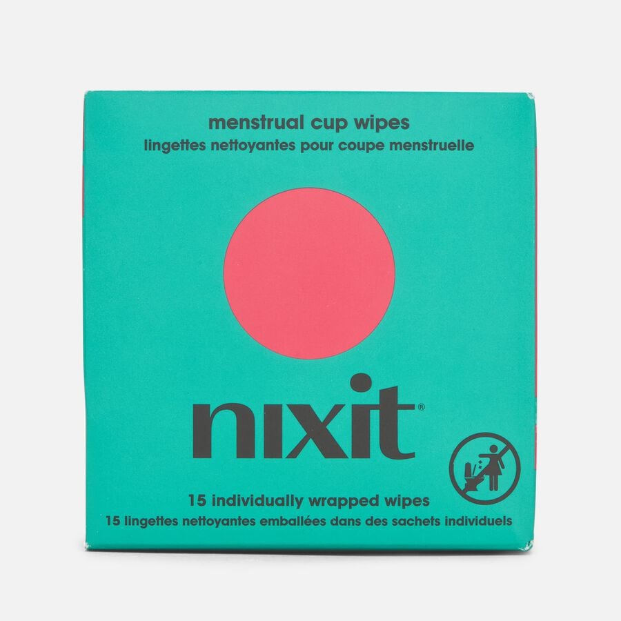 Nixit Menstrual Cup Wipes, 15 ct., , large image number 0
