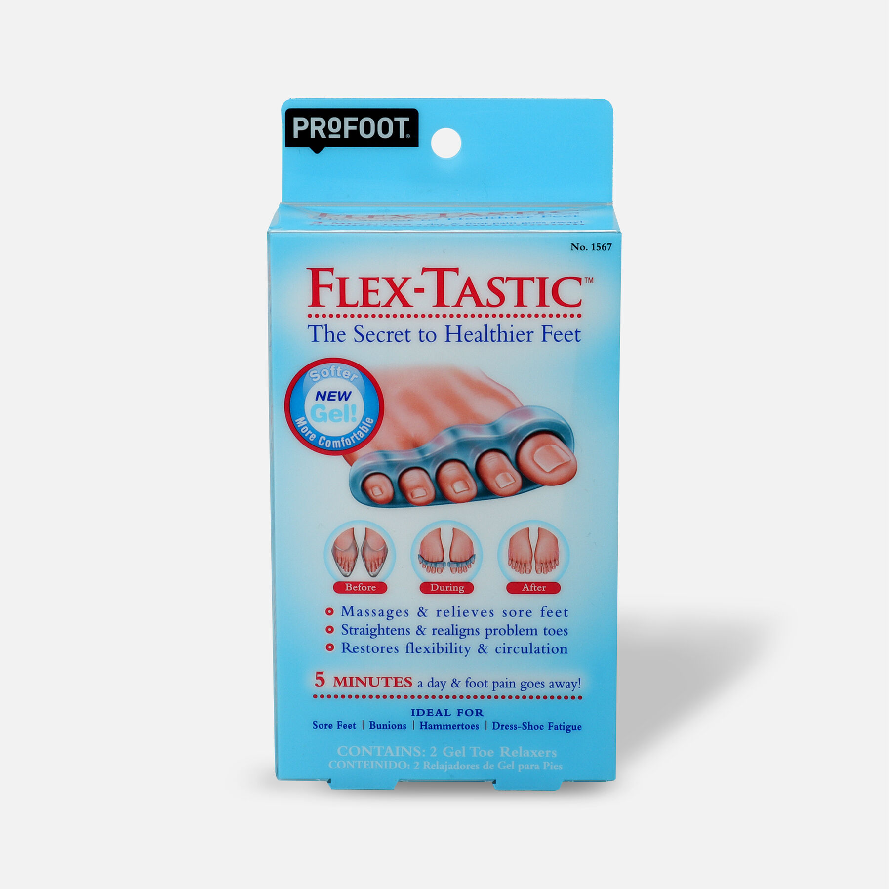 Profoot Care FlexTastic, Gel Toe Relaxers